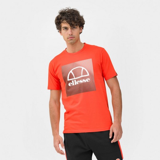 Męski t-shirt z nadrukiem Ellesse Flecta - czerwony ze sklepu Sportstylestory.com w kategorii T-shirty męskie - zdjęcie 168723818