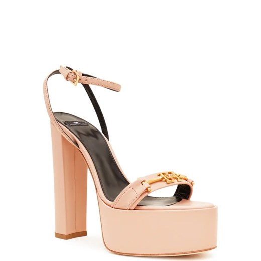 Elisabetta Franchi Skórzane sandały na słupku ze sklepu Gomez Fashion Store w kategorii Sandały damskie - zdjęcie 168726455