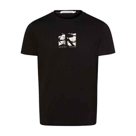 Calvin Klein Jeans Koszulka męska Mężczyźni Bawełna czarny nadruk ze sklepu vangraaf w kategorii T-shirty męskie - zdjęcie 168727855