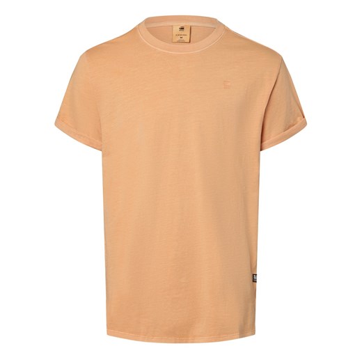 G-Star RAW Koszulka męska Mężczyźni Bawełna morelowy jednolity ze sklepu vangraaf w kategorii T-shirty męskie - zdjęcie 168727856