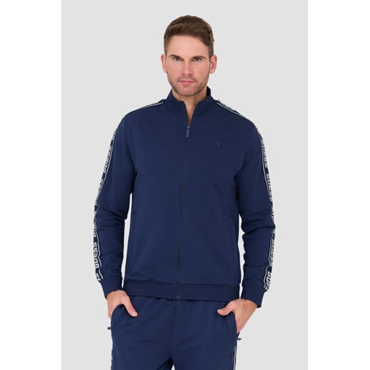 GUESS Granatowa bluza dresowa, Wybierz rozmiar XL ze sklepu outfit.pl w kategorii Bluzy męskie - zdjęcie 168732109