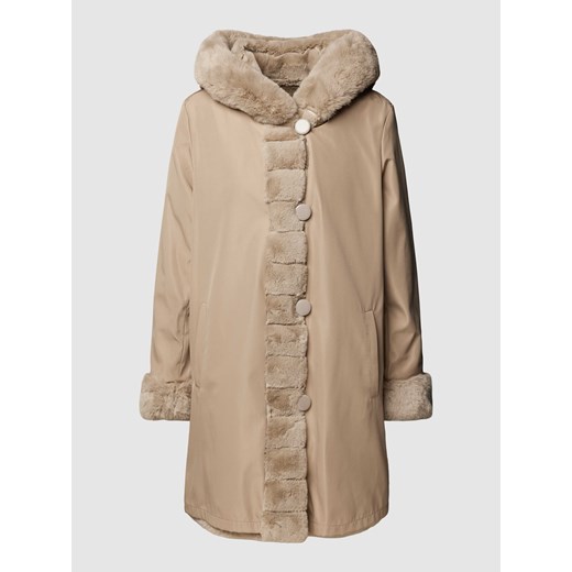Krótki płaszcz z funkcją dwustronną ze sklepu Peek&Cloppenburg  w kategorii Płaszcze damskie - zdjęcie 168732697