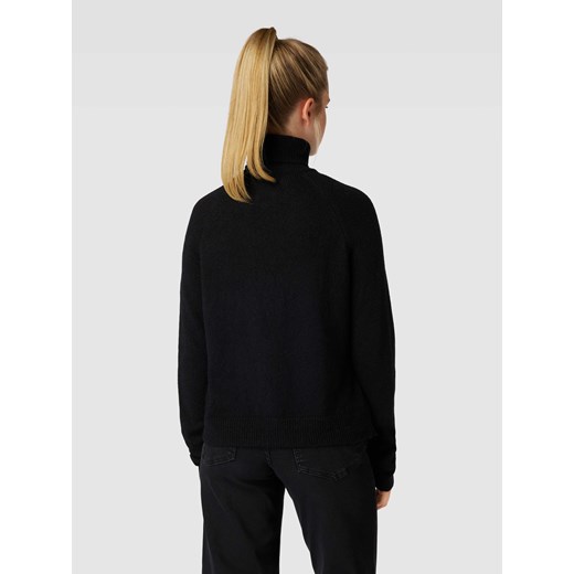 Sweter z dzianiny z golfem model ‘JULIANA’ Pieces M Peek&Cloppenburg okazyjna cena