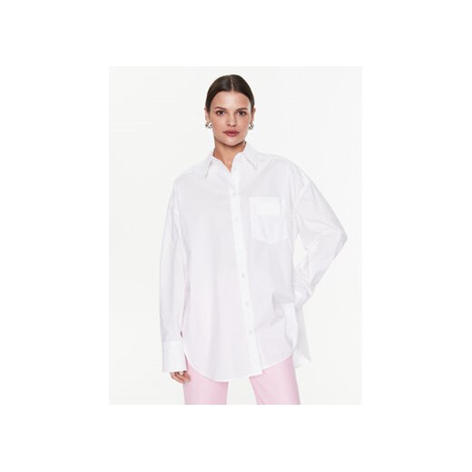 Remain Koszula Cotton Poplin RM2410 Biały Loose Fit ze sklepu MODIVO w kategorii Koszule damskie - zdjęcie 168734288