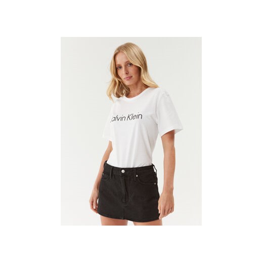 Calvin Klein Underwear T-Shirt 000QS6105E Biały Regular Fit ze sklepu MODIVO w kategorii Bluzki damskie - zdjęcie 168734615