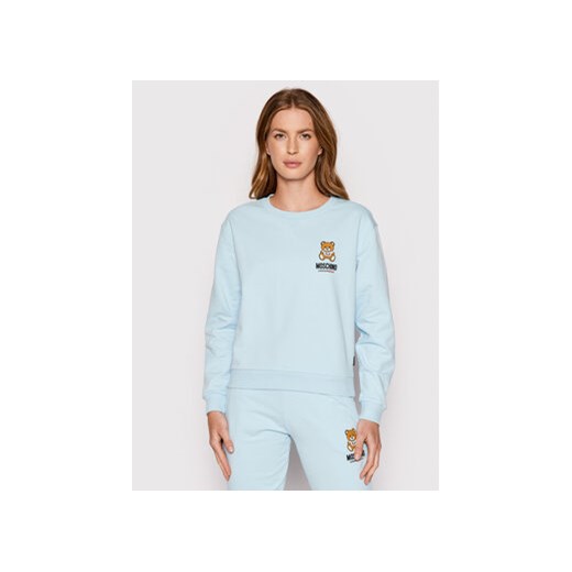 MOSCHINO Underwear & Swim Bluza 1713 9002 Niebieski Regular Fit S MODIVO promocja