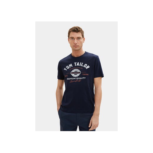 Tom Tailor T-Shirt 1037735 Granatowy Regular Fit ze sklepu MODIVO w kategorii T-shirty męskie - zdjęcie 168735415
