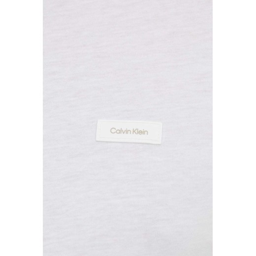 Calvin Klein t-shirt bawełniany męski kolor biały gładki Calvin Klein S ANSWEAR.com