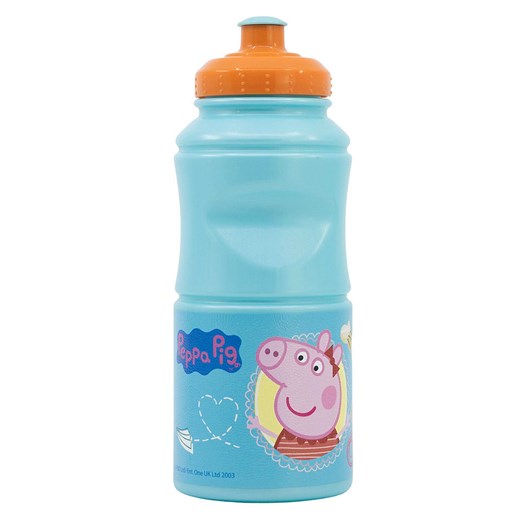 Peppa Pig Bidon &quot;Peppa Pig&quot; w kolorze turkusowym - 380 ml ze sklepu Limango Polska w kategorii Naczynia dziecięce - zdjęcie 168738205