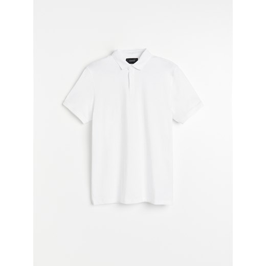 Reserved - Koszulka polo regular - biały Reserved XL promocyjna cena Reserved