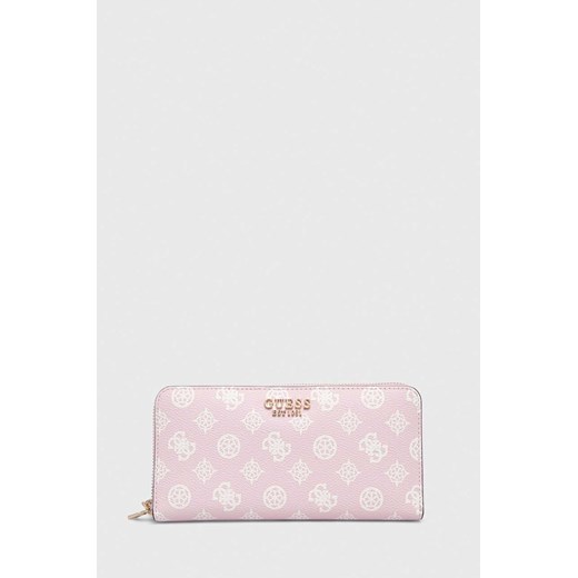 Guess portfel LAUREL damski kolor różowy SWPG85 00460 ze sklepu ANSWEAR.com w kategorii Portfele damskie - zdjęcie 168740438