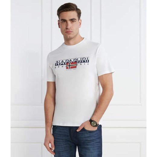 Napapijri T-shirt | Regular Fit ze sklepu Gomez Fashion Store w kategorii T-shirty męskie - zdjęcie 168744658