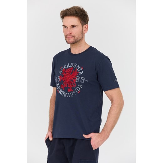 AERONAUTICA MILITARE Granatowy t-shirt M.C., Wybierz rozmiar XXL Aeronautica Militare M outfit.pl