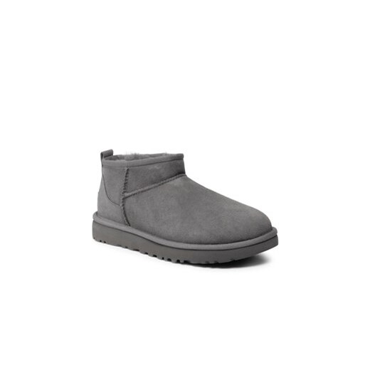 Ugg Śniegowce W Classic Ultra Mini 1116109 Szary ze sklepu MODIVO w kategorii Śniegowce damskie - zdjęcie 168747029