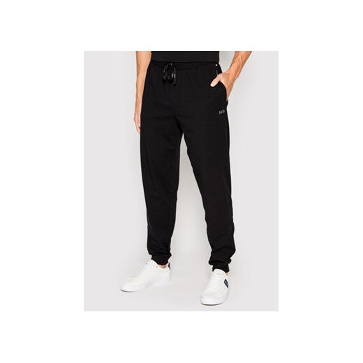 Boss Spodnie dresowe Mix&Match 50469538 Czarny Regular Fit ze sklepu MODIVO w kategorii Spodnie męskie - zdjęcie 168747167