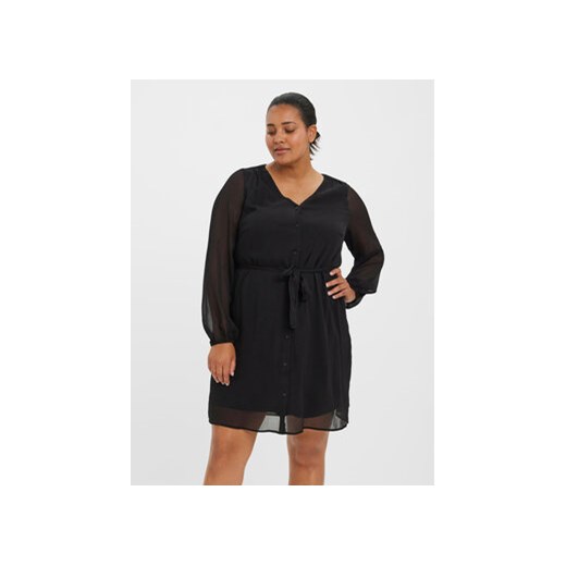Vero Moda Curve Sukienka codzienna Kaya 10280397 Czarny Regular Fit 48 promocja MODIVO