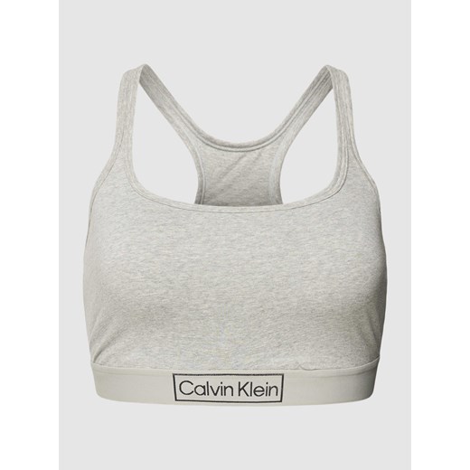 Stanik z efektem melanżu,elastycznym pasem i detalem z logo Calvin Klein Underwear XXL wyprzedaż Peek&Cloppenburg 
