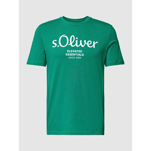 T-shirt z nadrukiem z logo ze sklepu Peek&Cloppenburg  w kategorii T-shirty męskie - zdjęcie 168751155