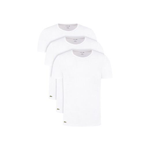 Lacoste Komplet 3 t-shirtów TH3451 Biały Regular Fit ze sklepu MODIVO w kategorii T-shirty męskie - zdjęcie 168754629
