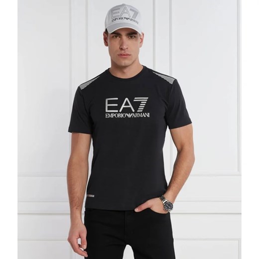 T-shirt męski Emporio Armani młodzieżowy z krótkim rękawem na lato 