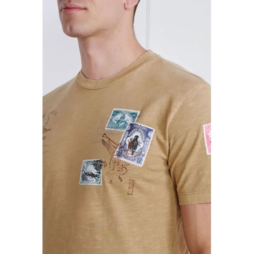 T-shirt męski Replay z nadrukami z krótkimi rękawami z bawełny 
