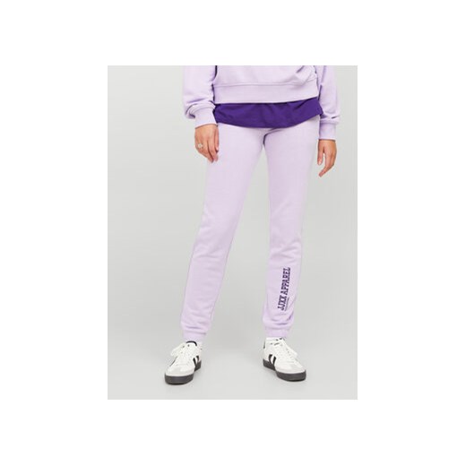 JJXX Spodnie dresowe Riley 12250114 Fioletowy Slim Fit ze sklepu MODIVO w kategorii Spodnie damskie - zdjęcie 168756747
