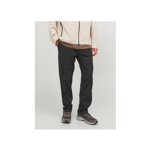 Jack&Jones Spodnie materiałowe Velo 12248997 Czarny Relaxed Fit ze sklepu MODIVO w kategorii Spodnie męskie - zdjęcie 168756827