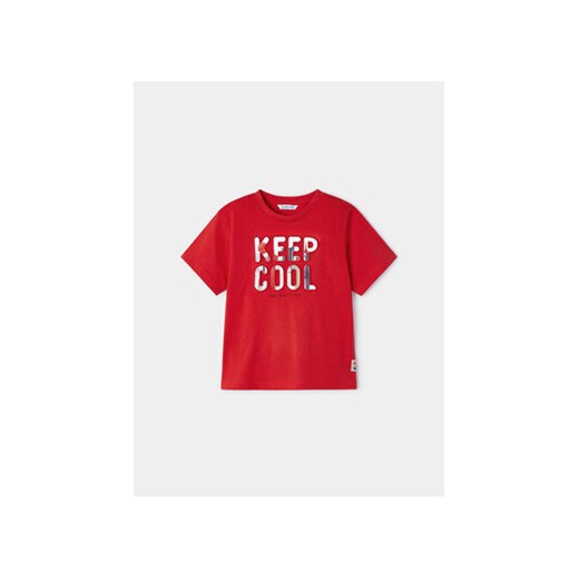 Mayoral T-Shirt 3016 Czerwony Regular Fit ze sklepu MODIVO w kategorii T-shirty chłopięce - zdjęcie 168756935
