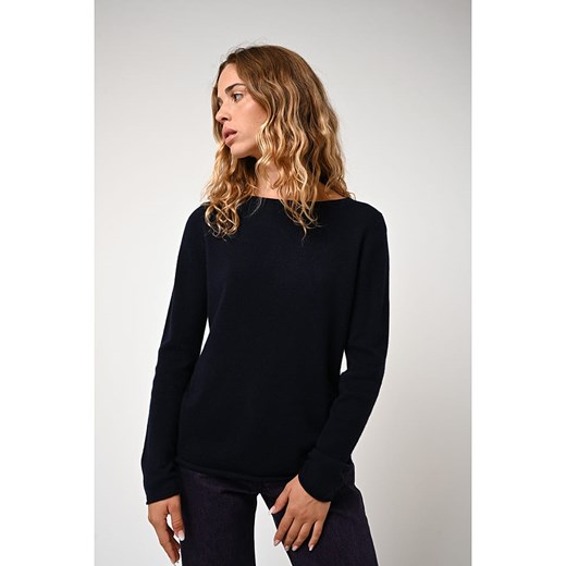 AUTHENTIC CASHMERE Kaszmirowy sweter &quot;Criou&quot; w kolorze granatowym ze sklepu Limango Polska w kategorii Swetry damskie - zdjęcie 168758215
