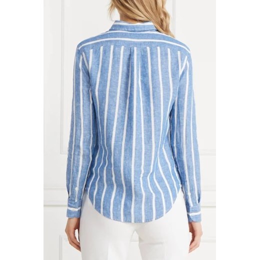 Koszula damska Polo Ralph Lauren niebieska w abstrakcyjne wzory 
