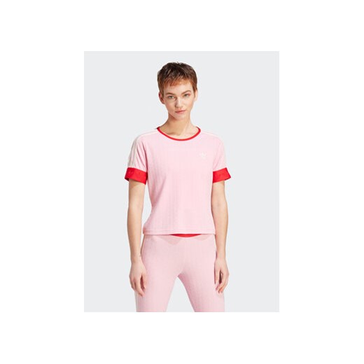 adidas T-Shirt IK7845 Różowy ze sklepu MODIVO w kategorii Bluzki damskie - zdjęcie 168758569