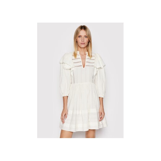 TWINSET Sukienka codzienna 221TP2280 Biały Regular Fit ze sklepu MODIVO w kategorii Sukienki - zdjęcie 168761255