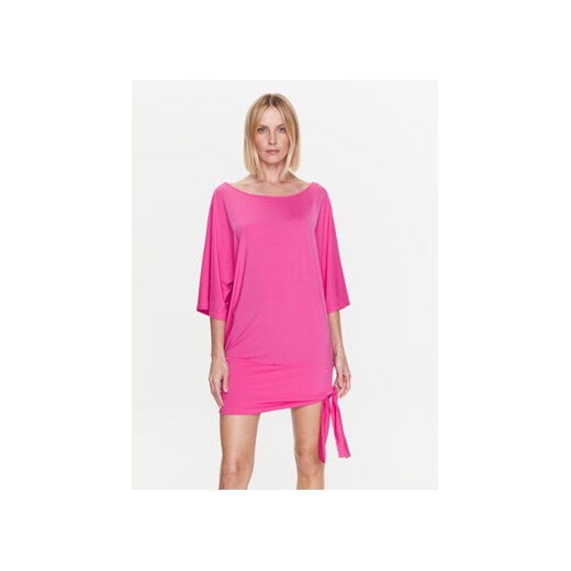 MICHAEL Michael Kors Sukienka plażowa MM7M749 Różowy Relaxed Fit Michael Michael Kors S okazja MODIVO