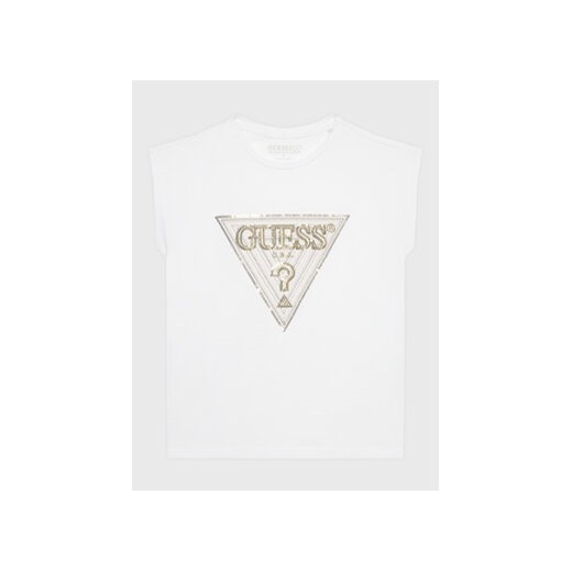 Guess T-Shirt J3GI33 K6YW1 Biały Boxy Fit ze sklepu MODIVO w kategorii T-shirty chłopięce - zdjęcie 168761499
