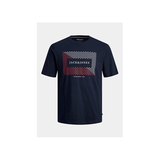 T-shirt męski niebieski Jack & Jones z krótkim rękawem