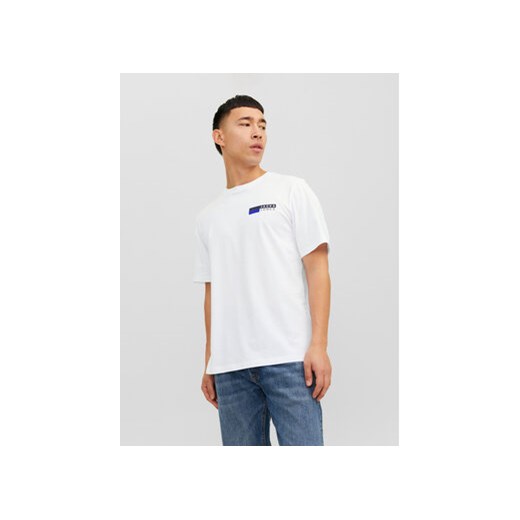 Jack&Jones T-Shirt Corp 12233999 Biały Standard Fit ze sklepu MODIVO w kategorii T-shirty męskie - zdjęcie 168761658