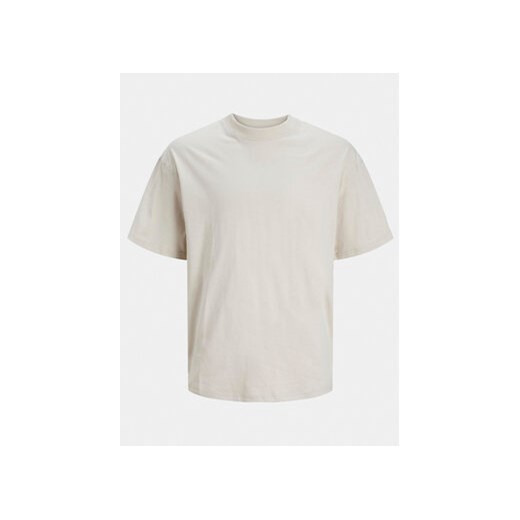 T-shirt męski Jack & Jones beżowy