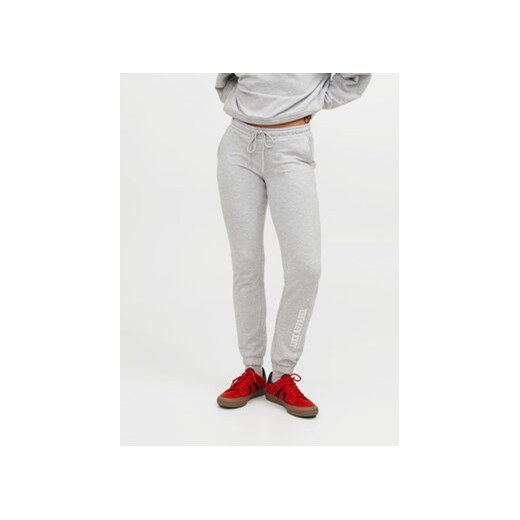 JJXX Spodnie dresowe Riley 12250114 Szary Slim Fit ze sklepu MODIVO w kategorii Spodnie damskie - zdjęcie 168761769