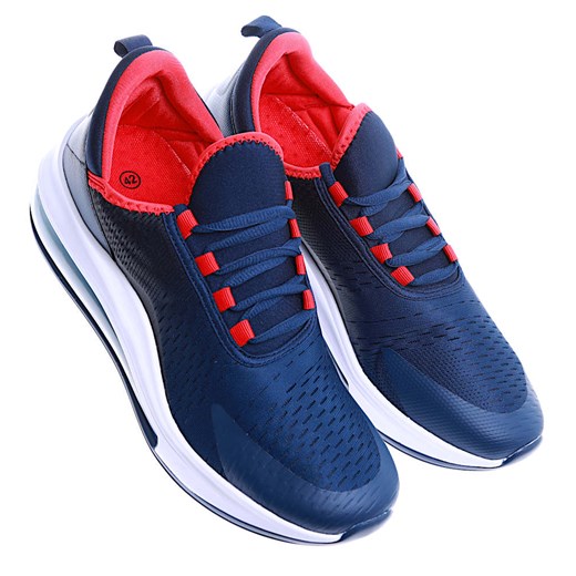 Granatowe wsuwane męskie buty sportowe /G5-1 15599 T732/ Pantofelek24 41 Pantofelek24.pl