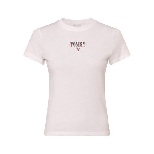 Tommy Jeans Koszulka damska Kobiety biały jednolity ze sklepu vangraaf w kategorii Bluzki damskie - zdjęcie 168772136