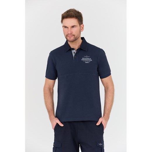 AERONAUTICA MILITARE Granatowa koszulka Polo M.C., Rozmiar XXL ze sklepu outfit.pl w kategorii T-shirty męskie - zdjęcie 168772248
