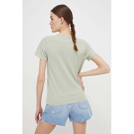 Hollister Co. t-shirt bawełniany damski kolor zielony Hollister Co. XL ANSWEAR.com