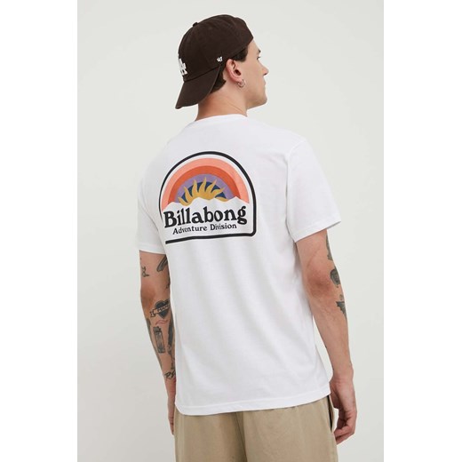 Billabong t-shirt bawełniany BILLABONG X ADVENTURE DIVISION męski kolor biały z Billabong M ANSWEAR.com