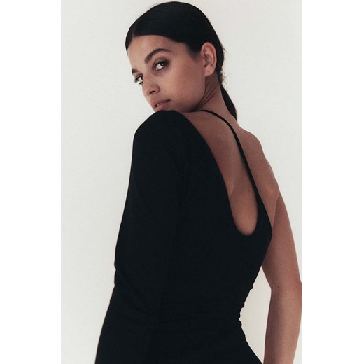 MUUV. bluzka REY damska kolor czarny gładka ze sklepu ANSWEAR.com w kategorii Bluzki damskie - zdjęcie 168775749
