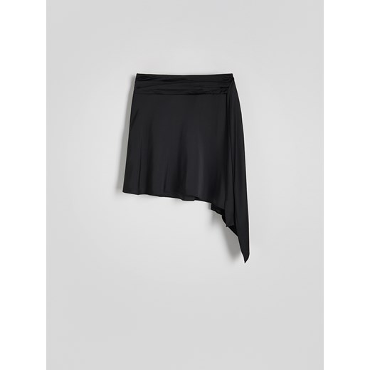 Reserved - Spódnica z asymetrycznym dołem - czarny ze sklepu Reserved w kategorii Spódnice - zdjęcie 168778435