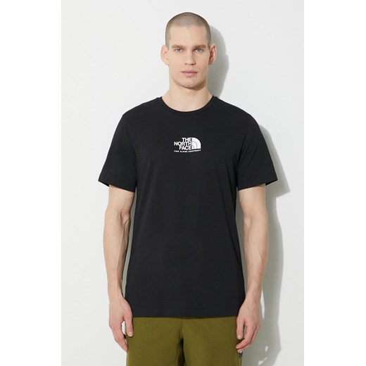 The North Face t-shirt bawełniany M S/S Fine Alpine Equipment Tee 3 męski kolor czarny z nadrukiem NF0A87U3JK31 ze sklepu PRM w kategorii T-shirty męskie - zdjęcie 168779227