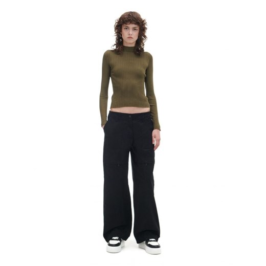 Cropp - Czarne spodnie straight - czarny ze sklepu Cropp w kategorii Spodnie damskie - zdjęcie 168782626