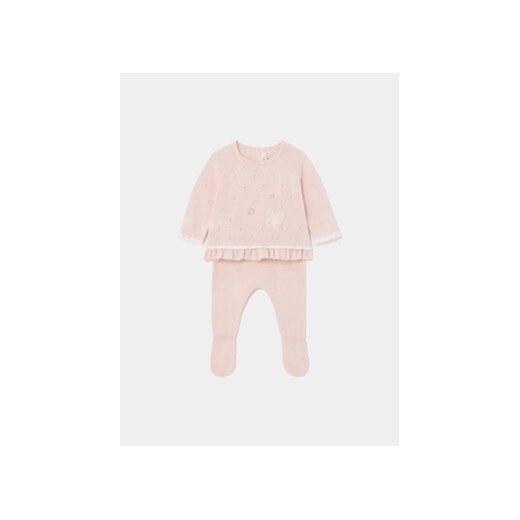 Mayoral Komplet bluzka i półśpiochy 1528 Różowy Regular Fit ze sklepu MODIVO w kategorii Komplety niemowlęce - zdjęcie 168788248