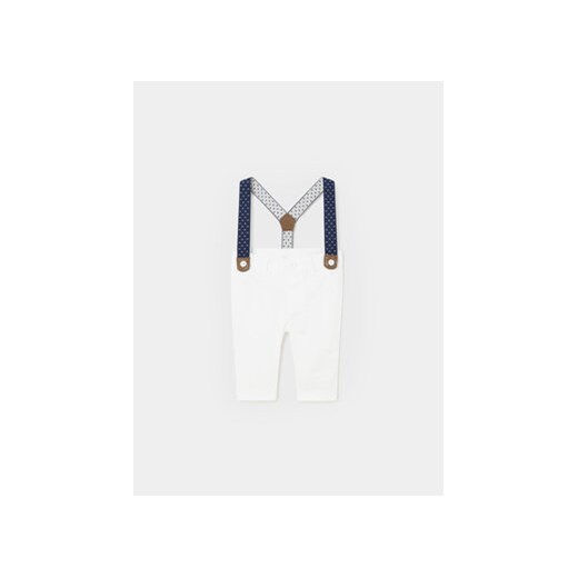 Mayoral Spodnie materiałowe 1536 Biały Regular Fit ze sklepu MODIVO w kategorii Ubranka do chrztu - zdjęcie 168788317