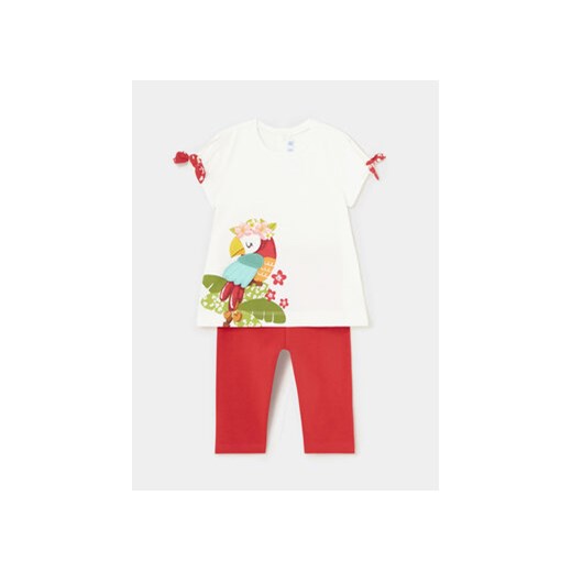 Mayoral Komplet t-shirt i legginsy 1738 Czerwony Regular Fit ze sklepu MODIVO w kategorii Komplety niemowlęce - zdjęcie 168788396